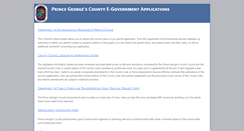 Desktop Screenshot of egov.princegeorgescountymd.gov