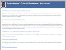 Tablet Screenshot of egov.princegeorgescountymd.gov
